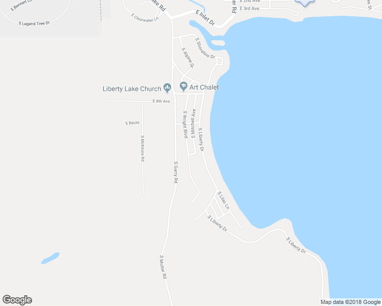 map of restaurants, bars, coffee shops, grocery stores, and more near 1029 South Wright Boulevard in Liberty Lake