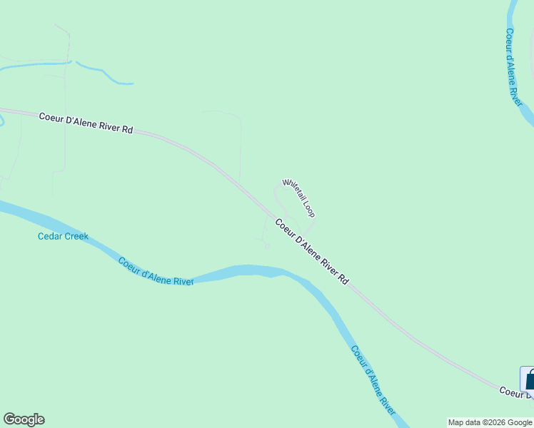 map of restaurants, bars, coffee shops, grocery stores, and more near 20260 Coeur D'Alene River Road in Wallace