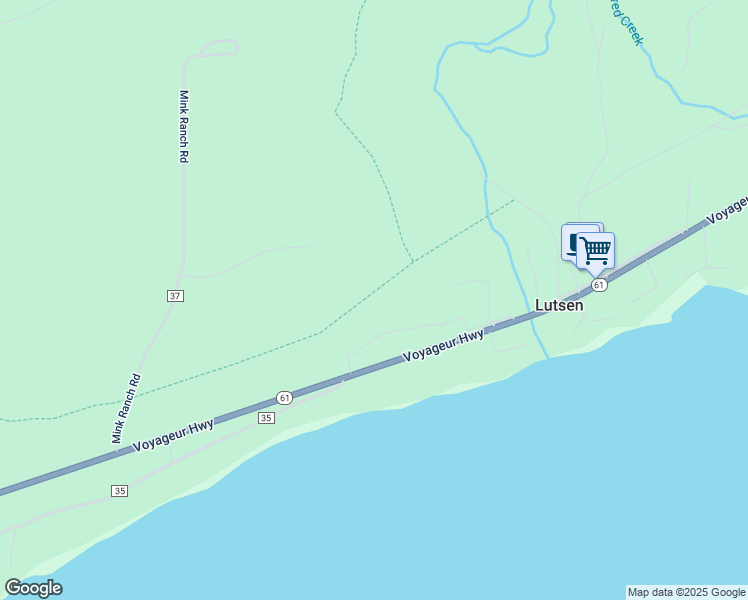 map of restaurants, bars, coffee shops, grocery stores, and more near 5441 Minnesota 61 in Lutsen