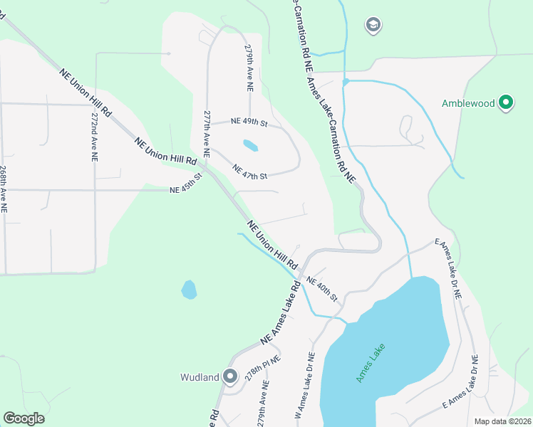 map of restaurants, bars, coffee shops, grocery stores, and more near 4454 278th Avenue Northeast in Redmond