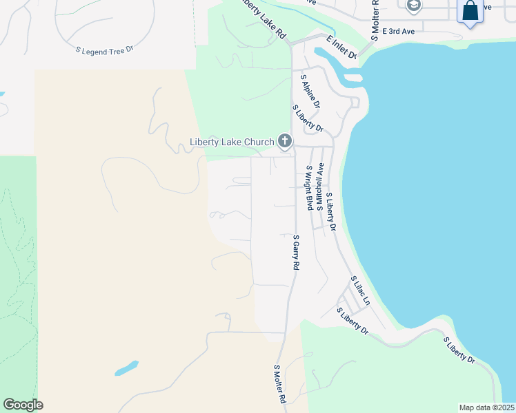 map of restaurants, bars, coffee shops, grocery stores, and more near 1009 South McKinzie Road in Liberty Lake