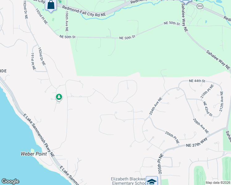 map of restaurants, bars, coffee shops, grocery stores, and more near 4228 201st Avenue Northeast in Sammamish