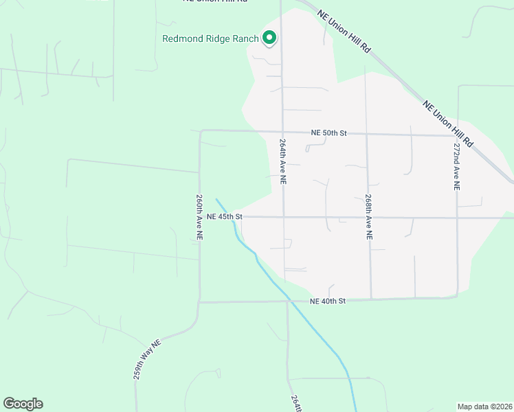 map of restaurants, bars, coffee shops, grocery stores, and more near 26226 Northeast 45th Street in Redmond