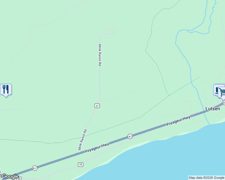 map of restaurants, bars, coffee shops, grocery stores, and more near 21 Turnagain Trail in Lutsen