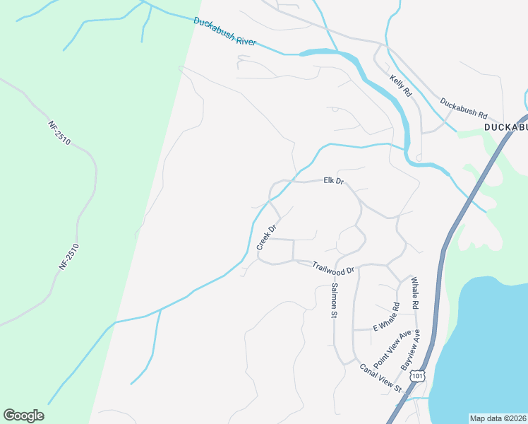 map of restaurants, bars, coffee shops, grocery stores, and more near 31 Elk Court West in Brinnon