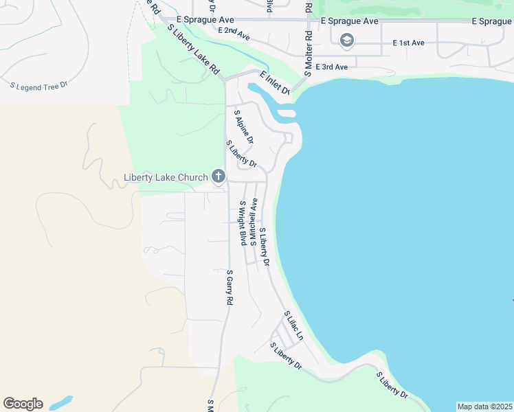 map of restaurants, bars, coffee shops, grocery stores, and more near 818 South Liberty Drive in Liberty Lake