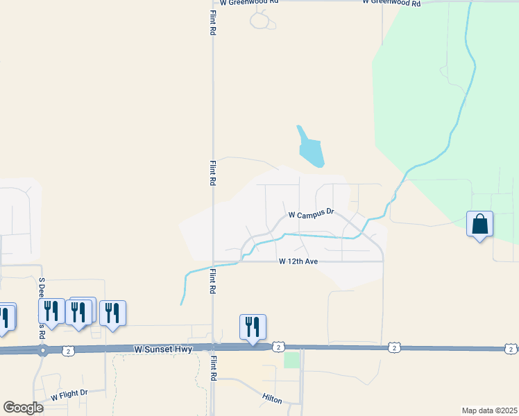 map of restaurants, bars, coffee shops, grocery stores, and more near 920 Oswald in Spokane