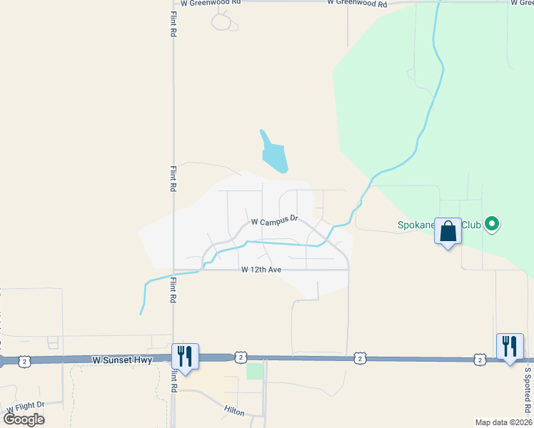map of restaurants, bars, coffee shops, grocery stores, and more near 917 South Soda Road in Spokane