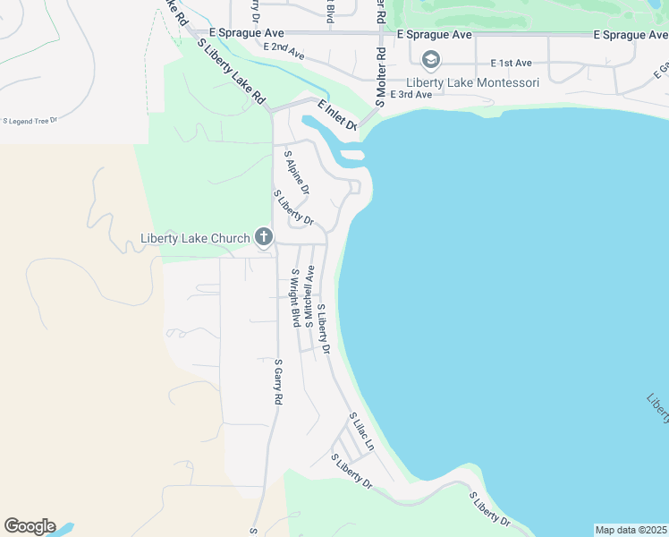 map of restaurants, bars, coffee shops, grocery stores, and more near 809 South Liberty Drive in Liberty Lake