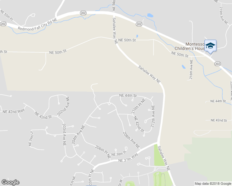 map of restaurants, bars, coffee shops, grocery stores, and more near 20726 Northeast 44th Street in Sammamish