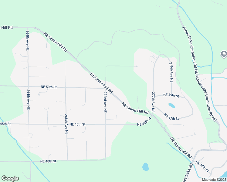 map of restaurants, bars, coffee shops, grocery stores, and more near 4824 272nd Avenue Northeast in Redmond