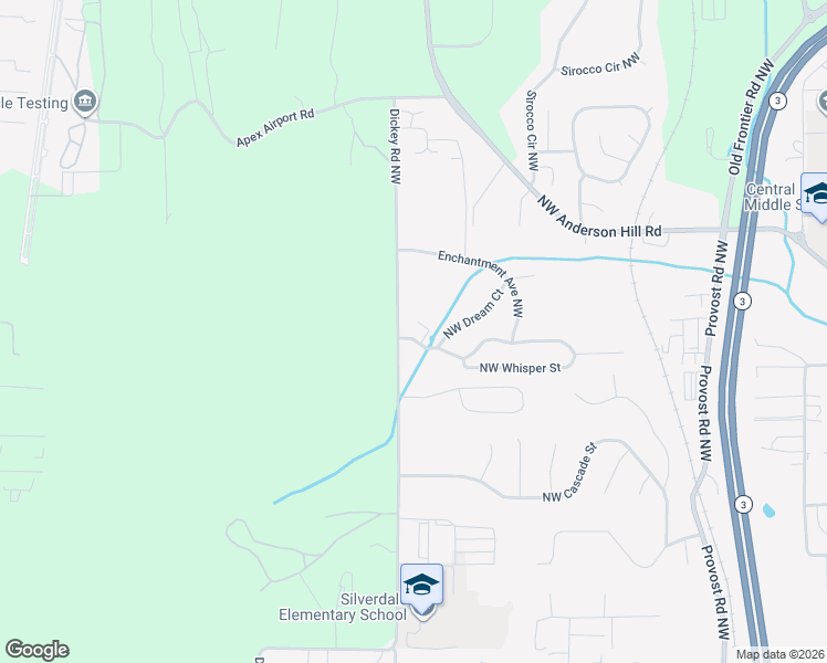 map of restaurants, bars, coffee shops, grocery stores, and more near 5162 Northwest Mystic Court in Silverdale