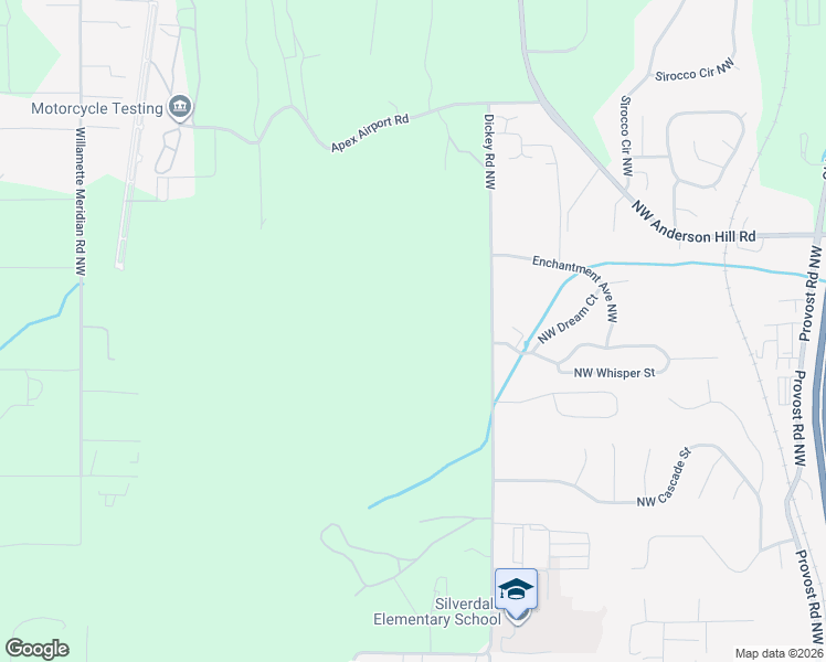 map of restaurants, bars, coffee shops, grocery stores, and more near 10000 Dickey Road Northwest in Silverdale