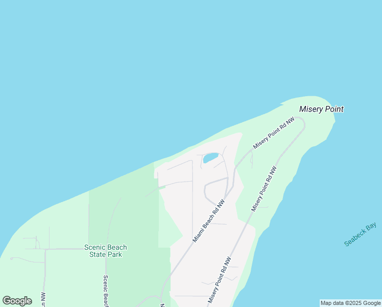 map of restaurants, bars, coffee shops, grocery stores, and more near 9901 Miami Beach Road Northwest in Seabeck