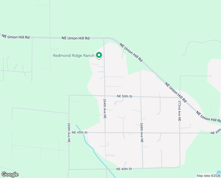 map of restaurants, bars, coffee shops, grocery stores, and more near 26419 Northeast 51st Street in Redmond