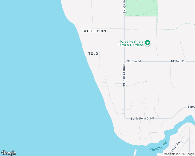 map of restaurants, bars, coffee shops, grocery stores, and more near 9781 Olympus Beach Road Northeast in Bainbridge Island