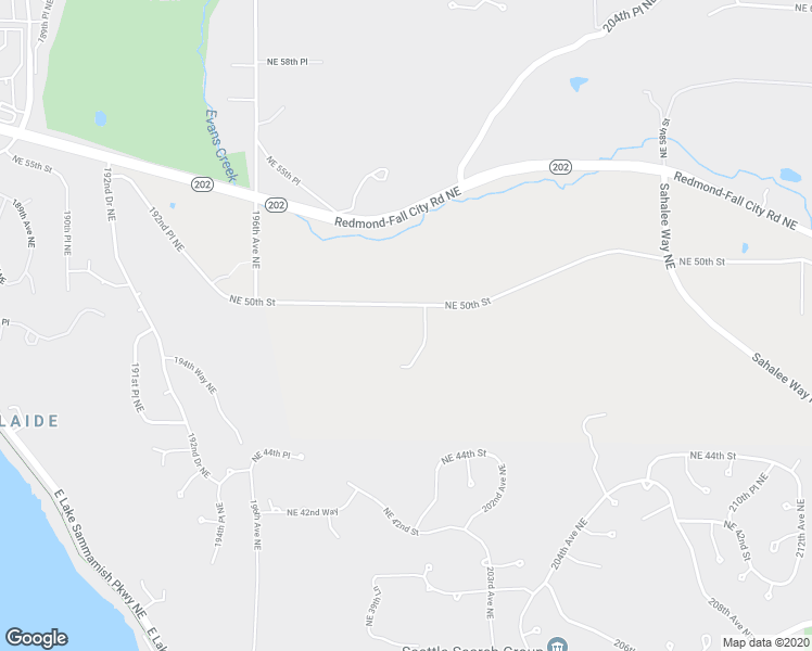 map of restaurants, bars, coffee shops, grocery stores, and more near 20015 Northeast 50th Street in Redmond