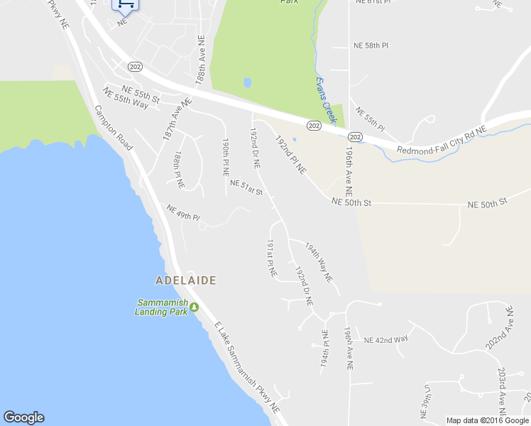 map of restaurants, bars, coffee shops, grocery stores, and more near 4819 192nd Drive Northeast in Sammamish