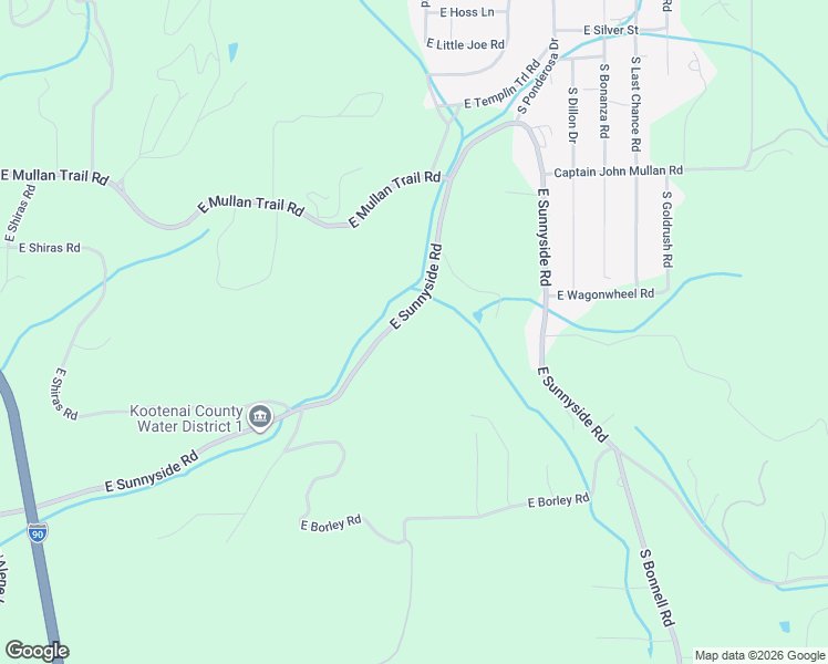 map of restaurants, bars, coffee shops, grocery stores, and more near 6466 East Sunnyside Road in Coeur d'Alene
