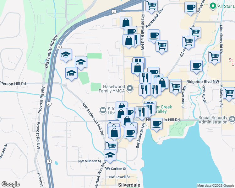 3620 Dahl Road Northwest, Silverdale WA Walk Score