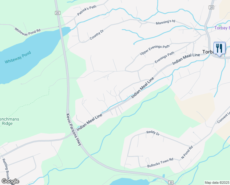 map of restaurants, bars, coffee shops, grocery stores, and more near Galway Place in Torbay