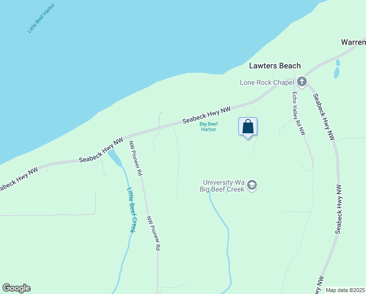 map of restaurants, bars, coffee shops, grocery stores, and more near 10013 Brush Arbor Lane Northwest in Seabeck