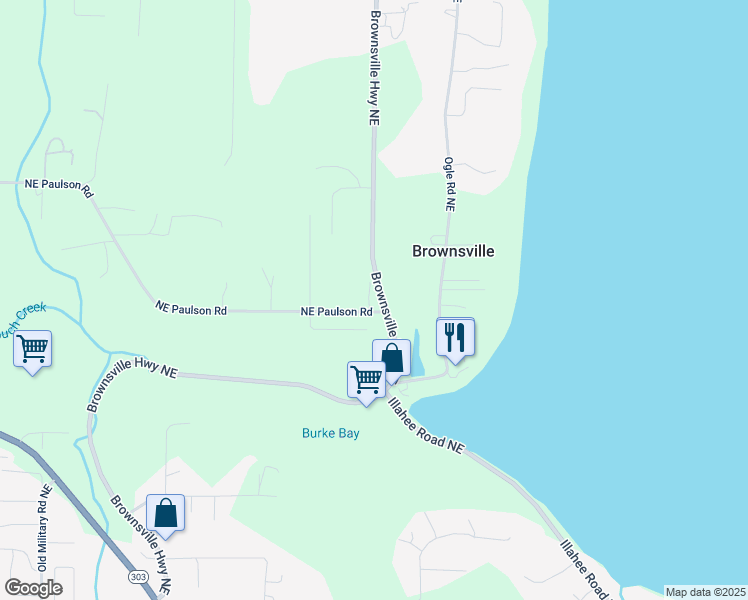 map of restaurants, bars, coffee shops, grocery stores, and more near 2048 Marina Vista Court Northeast in Poulsbo