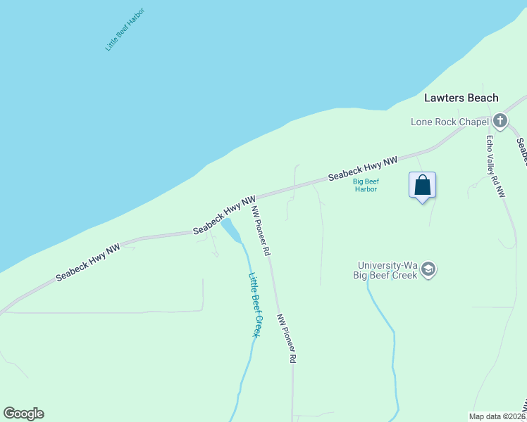 map of restaurants, bars, coffee shops, grocery stores, and more near 11270 Seabeck Highway Northwest in Seabeck