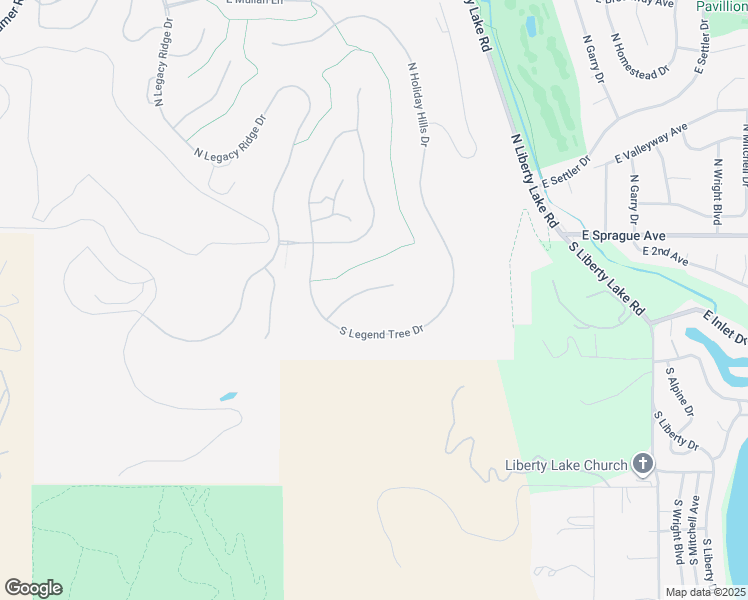 map of restaurants, bars, coffee shops, grocery stores, and more near 22250 East Bennett Lane in Liberty Lake