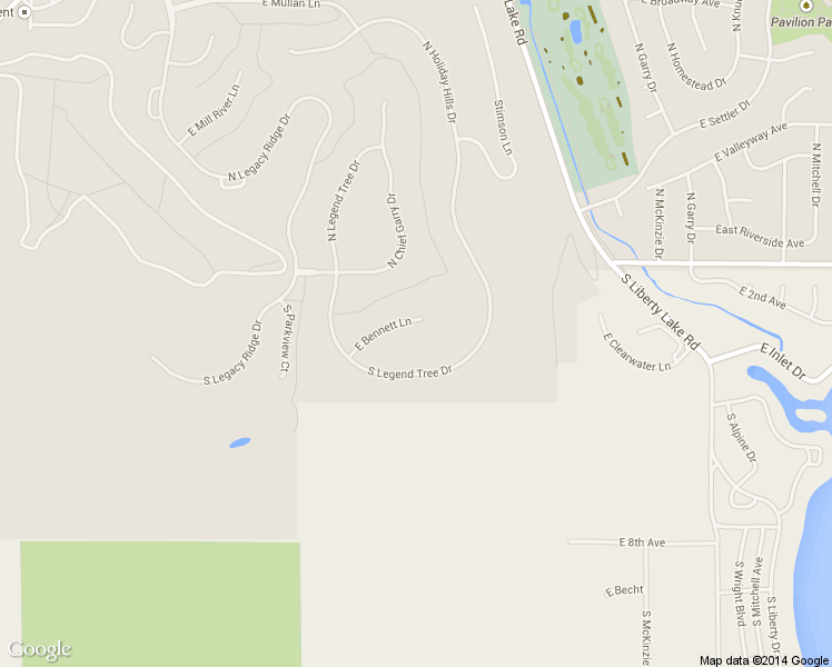 map of restaurants, bars, coffee shops, grocery stores, and more near 22250 East Bennett Lane in Liberty Lake