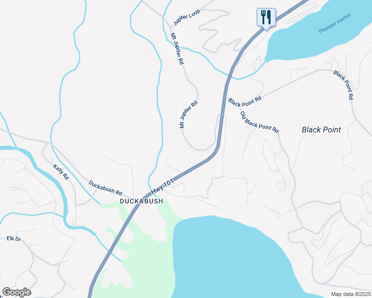 map of restaurants, bars, coffee shops, grocery stores, and more near 201 Mount Jupiter Road in Brinnon