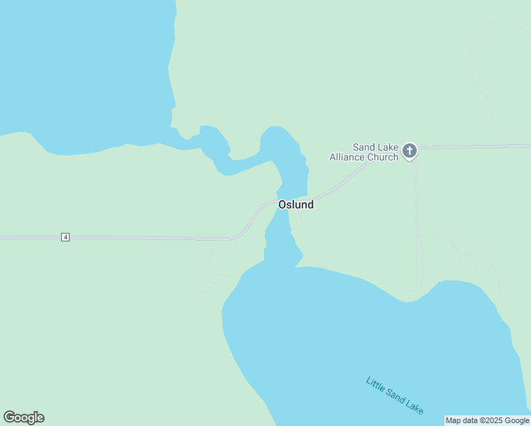 map of restaurants, bars, coffee shops, grocery stores, and more near 55963 County Road 4 in Max