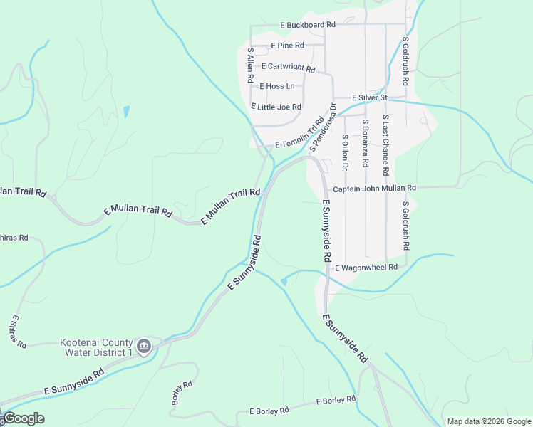 map of restaurants, bars, coffee shops, grocery stores, and more near 6864 East Sunnyside Road in Coeur d'Alene