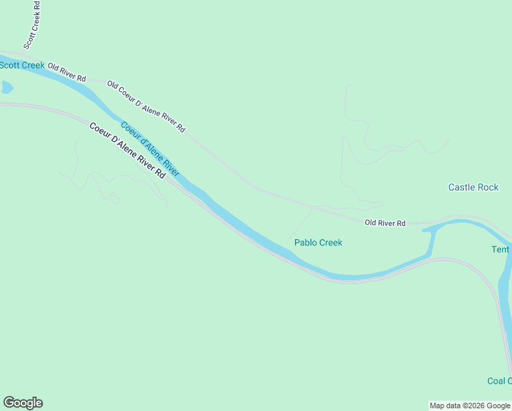 map of restaurants, bars, coffee shops, grocery stores, and more near 10755 Old River Road in Shoshone County