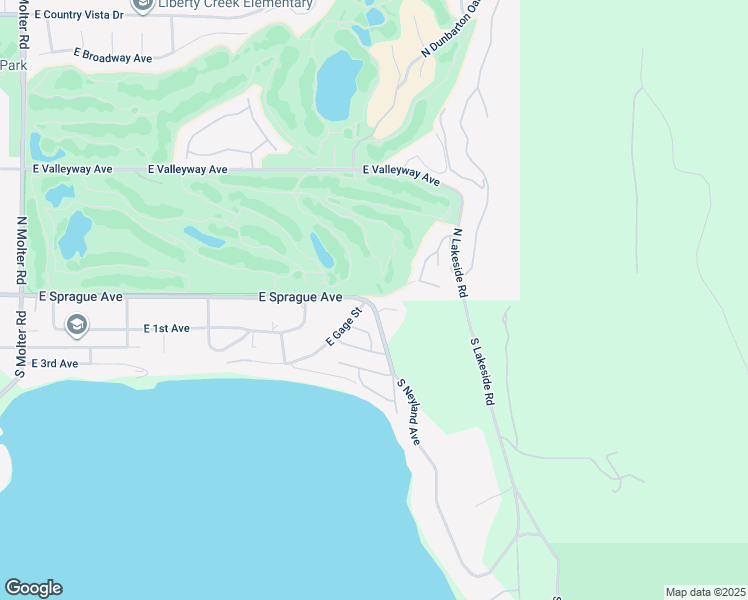 map of restaurants, bars, coffee shops, grocery stores, and more near 24517 East Gage Street in Liberty Lake