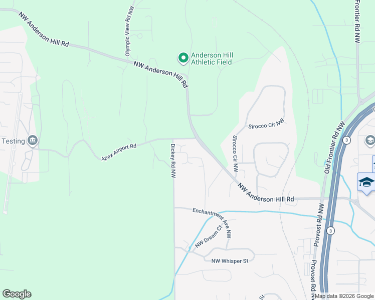 map of restaurants, bars, coffee shops, grocery stores, and more near 5144 Northwest Bear Paw Court in Silverdale