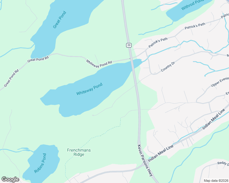 map of restaurants, bars, coffee shops, grocery stores, and more near 26 Robin's Pond Hill Road in Torbay
