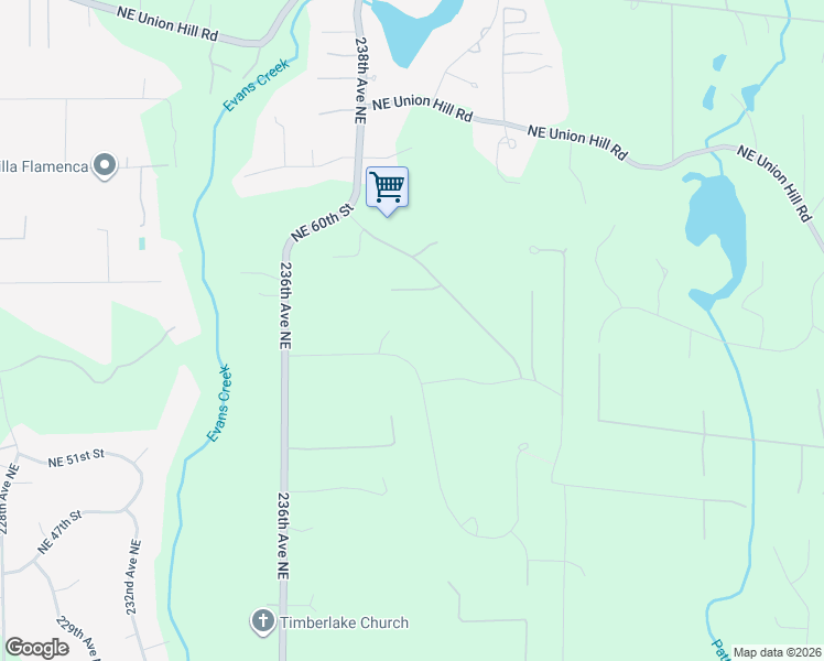 map of restaurants, bars, coffee shops, grocery stores, and more near 24010 Northeast 53rd Place in Redmond