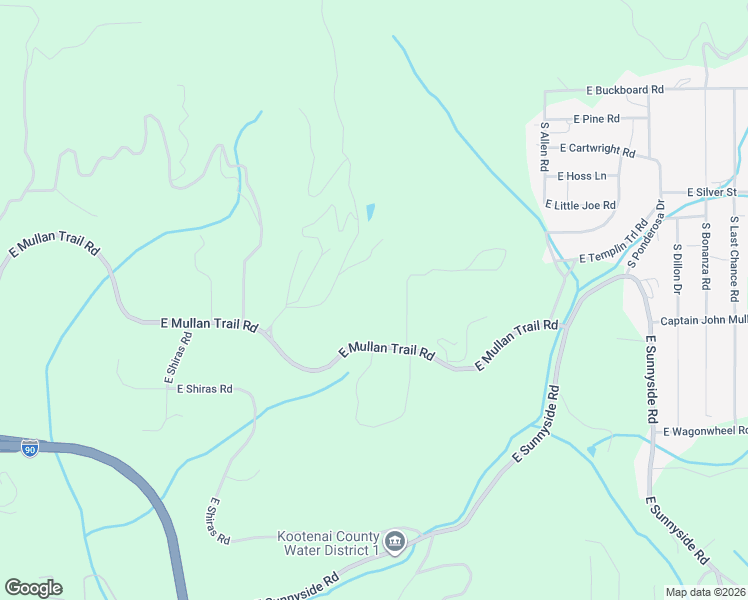 map of restaurants, bars, coffee shops, grocery stores, and more near 6647 East Mullan Trail Road in Coeur d'Alene