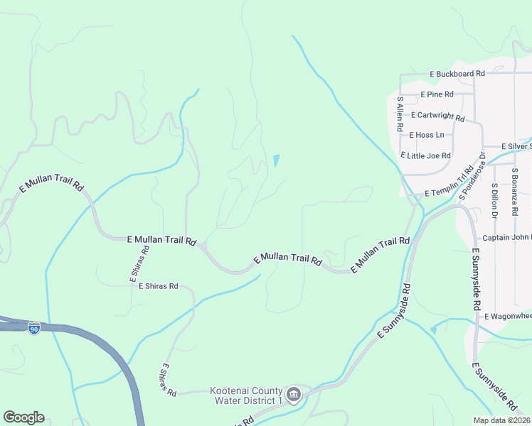 map of restaurants, bars, coffee shops, grocery stores, and more near 6647 East Mullan Trail Road in Coeur d'Alene