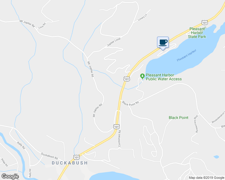 map of restaurants, bars, coffee shops, grocery stores, and more near 309332 U.S. 101 in Brinnon