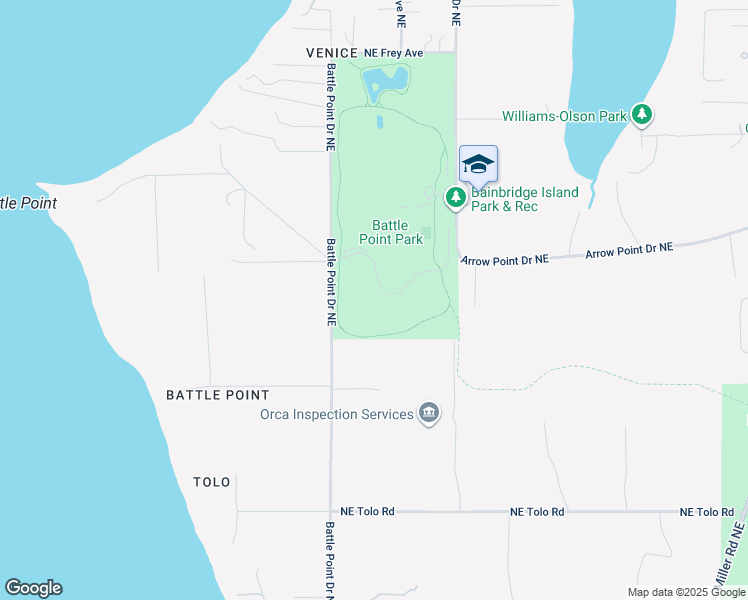 map of restaurants, bars, coffee shops, grocery stores, and more near 11299 Arrow Point Drive Northeast in Bainbridge Island