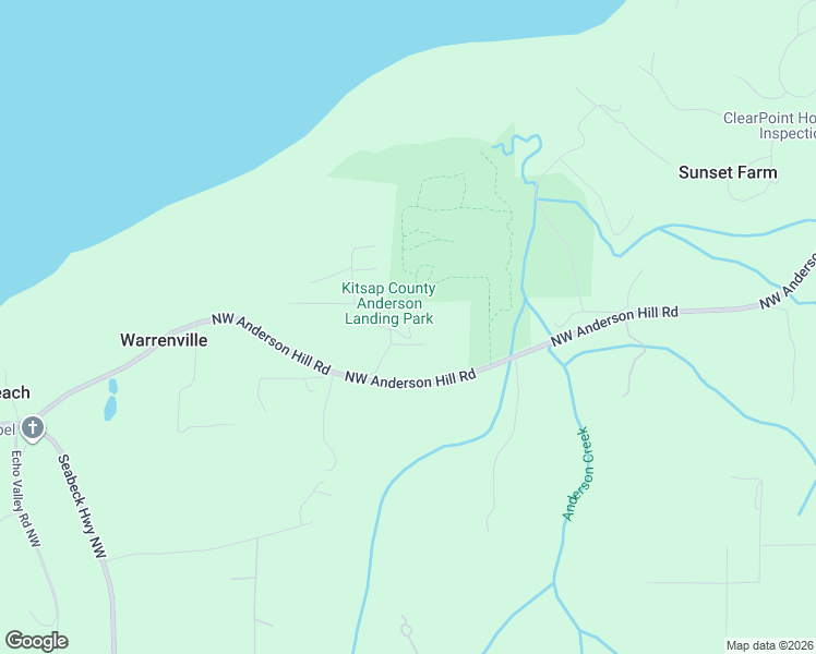 map of restaurants, bars, coffee shops, grocery stores, and more near 10821 Warren Road Northwest in Silverdale