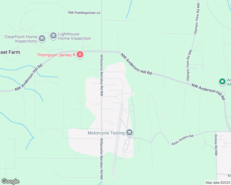 map of restaurants, bars, coffee shops, grocery stores, and more near 10640 Northwest Contact Court in Silverdale