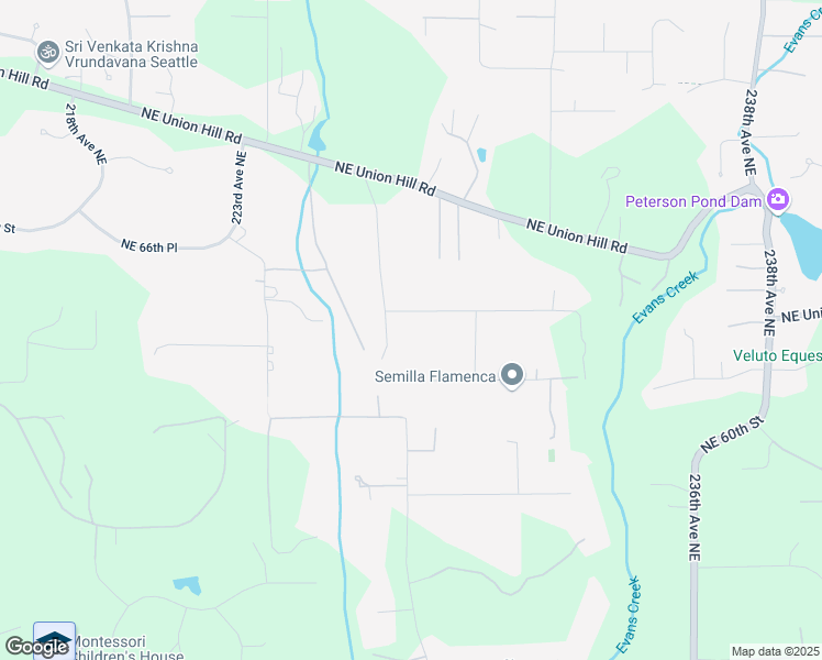 map of restaurants, bars, coffee shops, grocery stores, and more near 22815 Northeast 64th Street in Redmond