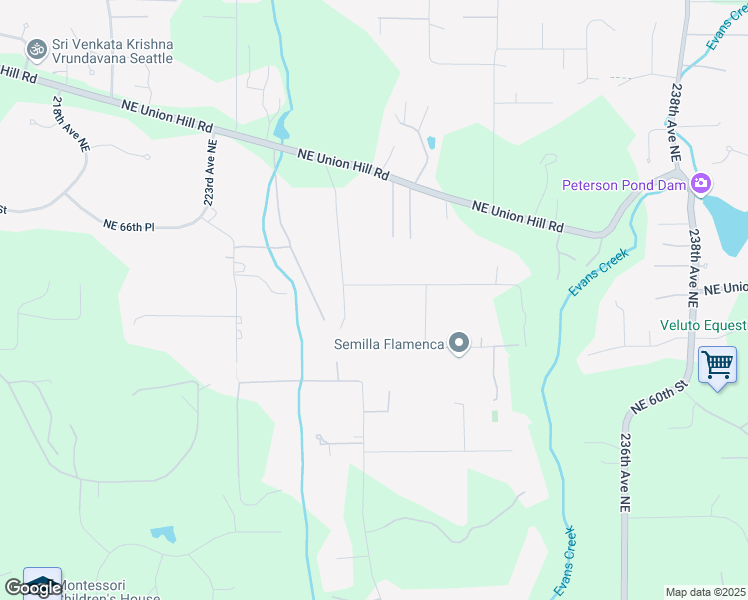 map of restaurants, bars, coffee shops, grocery stores, and more near 22815 Northeast 64th Street in Redmond
