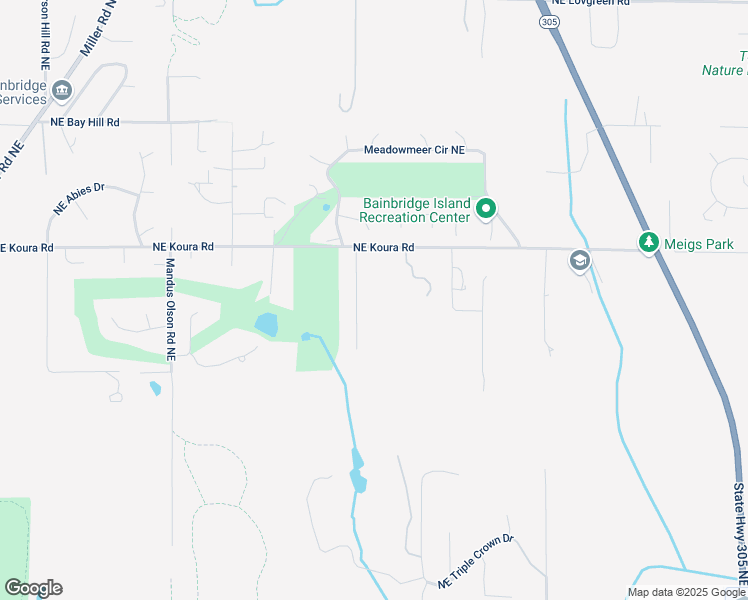 map of restaurants, bars, coffee shops, grocery stores, and more near 11099 Forest Lane Northeast in Bainbridge Island