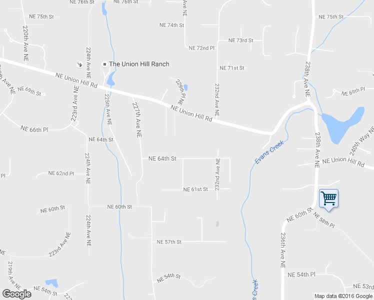 map of restaurants, bars, coffee shops, grocery stores, and more near 23004 Northeast 64th Street in Redmond