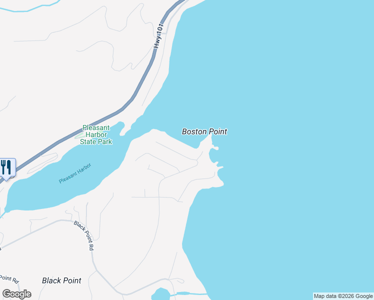 map of restaurants, bars, coffee shops, grocery stores, and more near 726 Rhododendron Lane in Brinnon