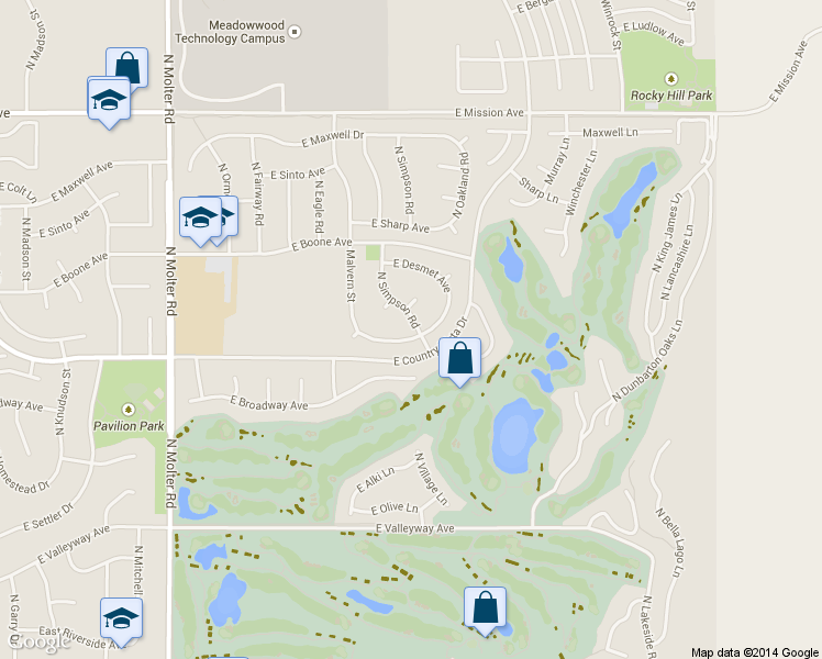 map of restaurants, bars, coffee shops, grocery stores, and more near 824 N Malvern Rd in Liberty Lake